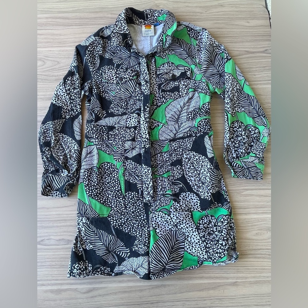 FARM Rio Black and Green Patterned Jumpsuit - Picture 2 of 16